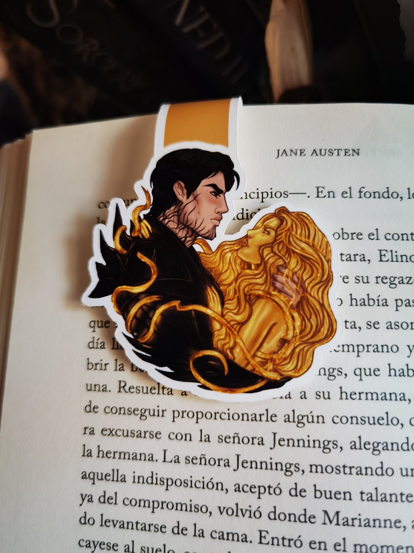 THE PLATED PRISONER series - Gild Commander Rip and Auren inspired Magnetic Bookmark