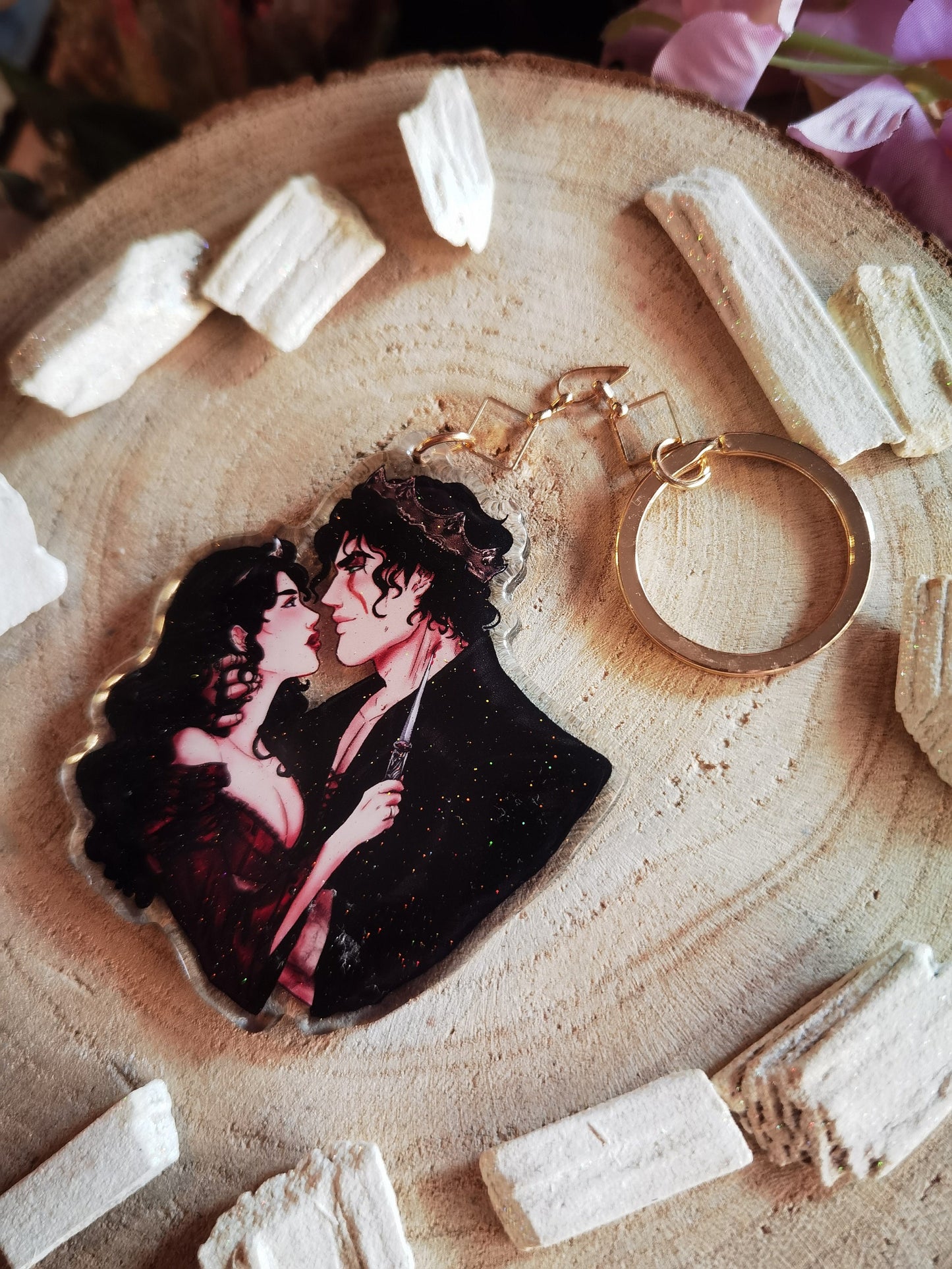 SCARRED Never After series - Tristan and Sara B licensed acrylic keychain