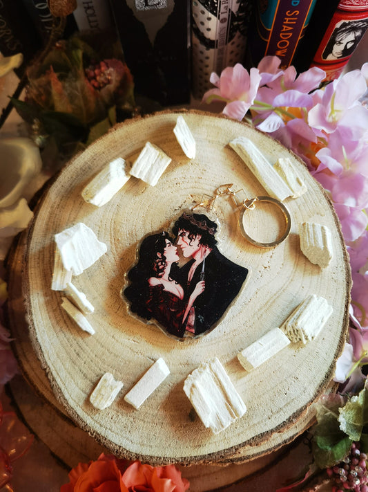 SCARRED Never After series - Tristan and Sara B licensed acrylic keychain