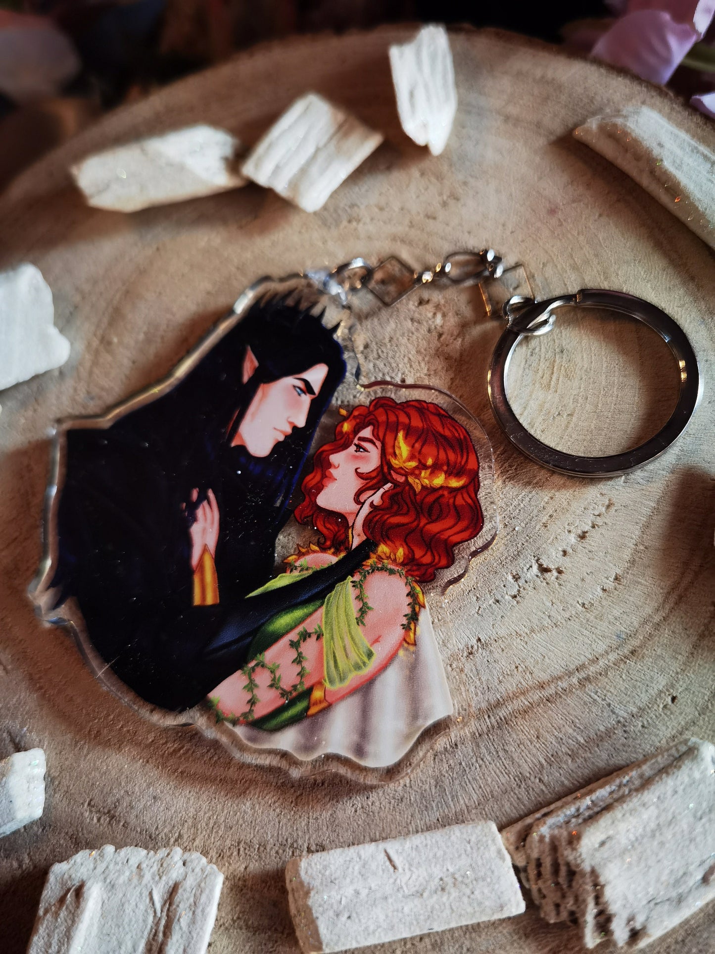 A DEAL with the ELF KING [Official License] Luella and Eldas Married to Magic acrylic keychain (Lueldas) Elise Kova