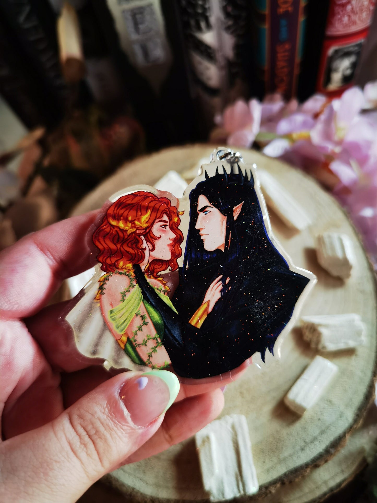 A DEAL with the ELF KING [Official License] Luella and Eldas Married to Magic acrylic keychain (Lueldas) Elise Kova