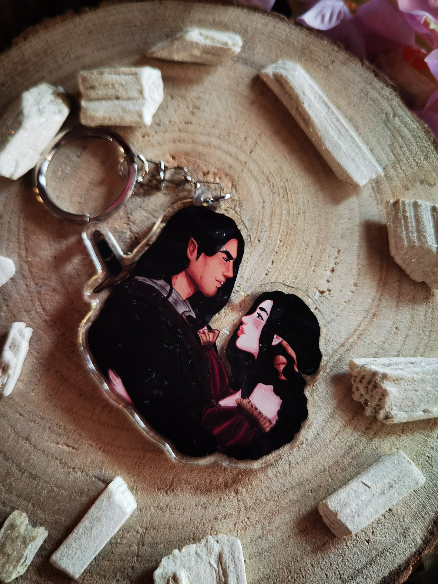 ELORCAN - Elide and Lorcan Throne of Glass inspired acrylic keychain