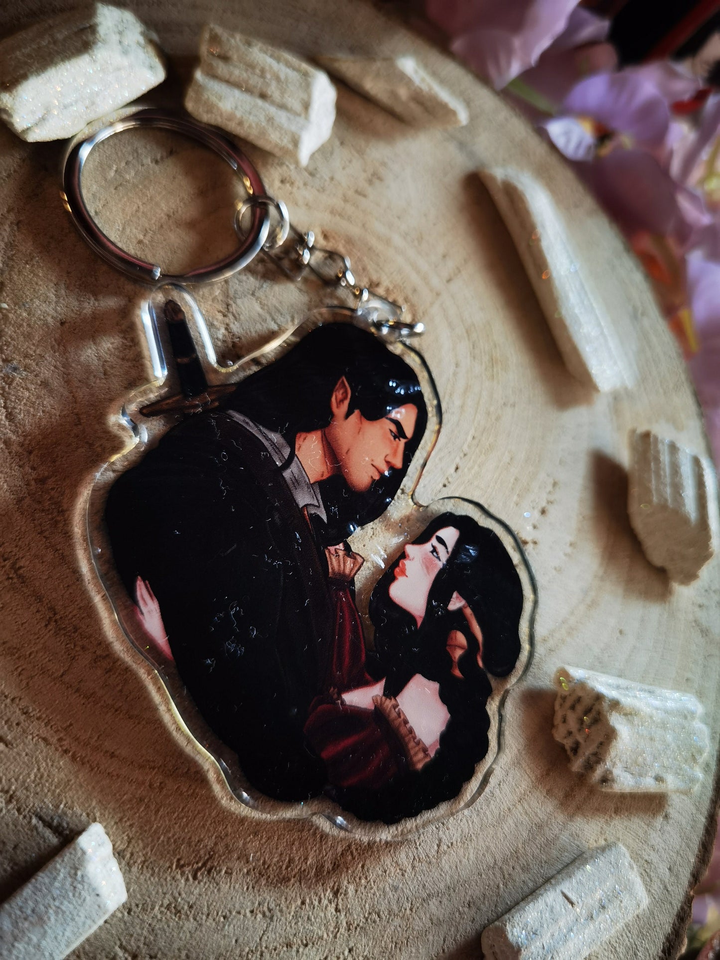ELORCAN - Elide and Lorcan Throne of Glass inspired acrylic keychain
