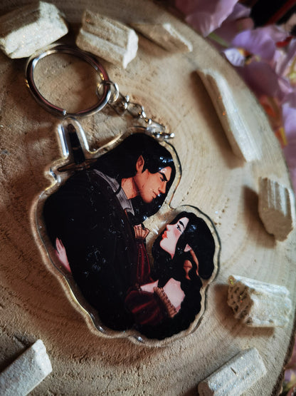ELORCAN - Elide and Lorcan Throne of Glass inspired acrylic keychain