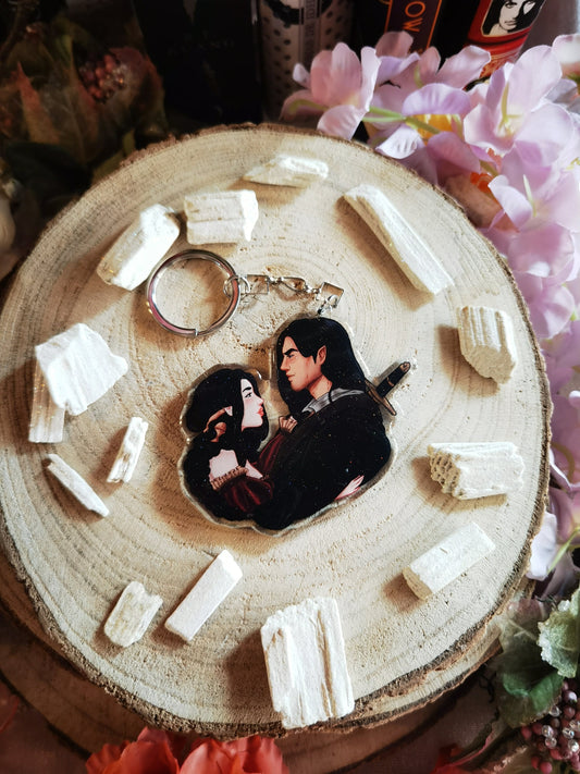 ELORCAN - Elide and Lorcan Throne of Glass inspired acrylic keychain