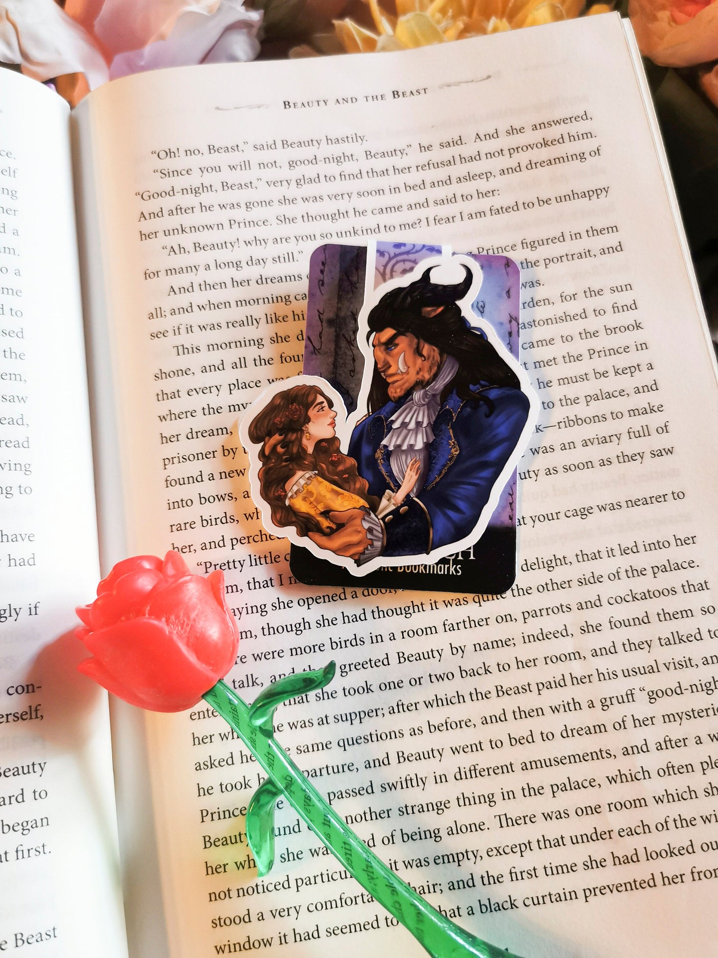 Beauty and the BEAST - Beauty and the Beast magnetic bookmark fairy tale old as time