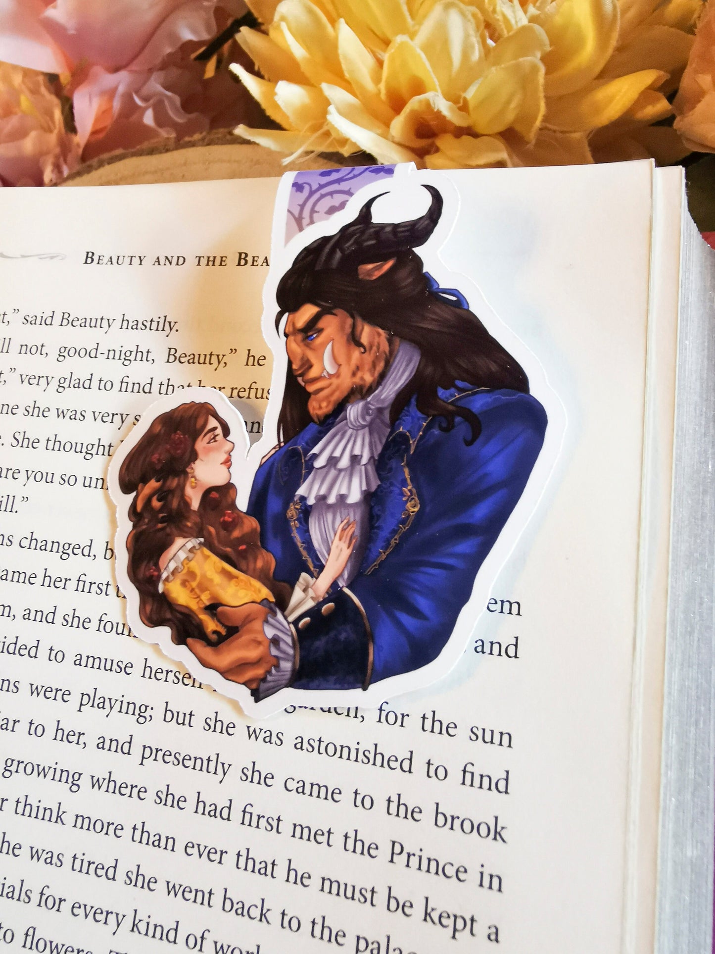 Beauty and the BEAST - Beauty and the Beast magnetic bookmark fairy tale old as time